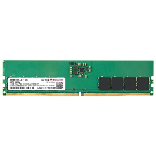 Transcend 16GB(1x16GB) 4800Mhz UDIMM DDR5 CL40 Ram (JM4800ALE-16G)