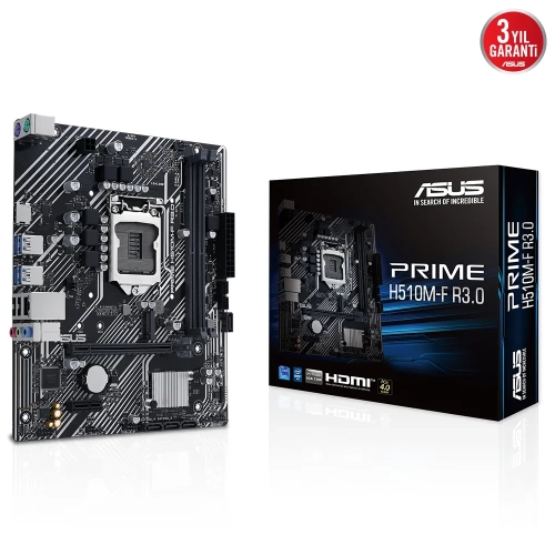 ASUS PRIME H510M-F R3.0 1200P DDR4 HDMI SATA3 USB3.2 MATX ANAKART